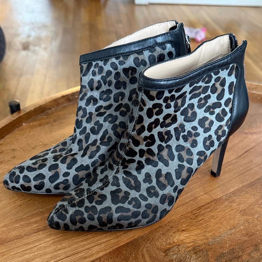 Leopard Print Ankle Boots